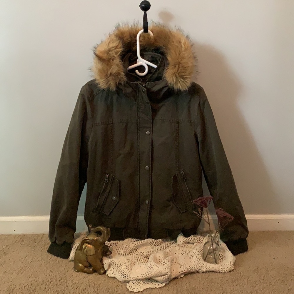 XL Army Green Bass Winter Coat